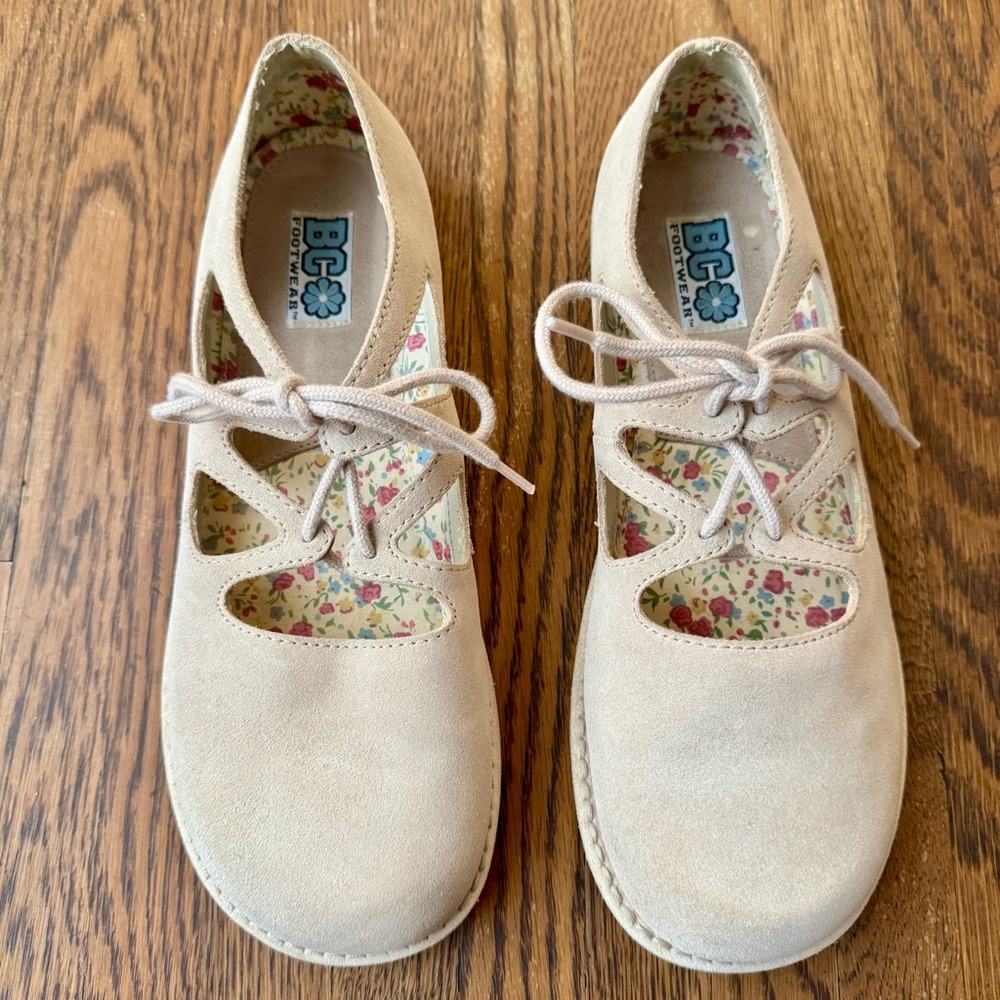 Urban Outfitters BC Urban Outfitters BC Footwear Suede Lace Up Mary Jane Shoes